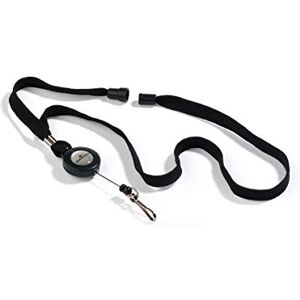 Durable Badge Reel with Black Lanyard Pack of 10 Perfect for Securely Holding Name Badges, Security Passes, Key Fobs, etc. Durable Badge Reel with Black Lanyard Pack of 10 Perfect for Securely Holding Name Badges, Security Passes, Key Fobs, etc.