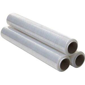 OFITURIA Transparent Packaging Film 50 cm Wide and Stretchable up to 300 Metres Length – Manual Stretch Film Roll for Industrial Packaging – 3 Units OFITURIA Transparent Packaging Film 50 cm Wide and Stretchable up to 300 Metres Length – Manual Stretch Film Roll for Industrial Packaging – 3 Units