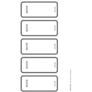 Leitz PC Printable Self Adhesive Spine Labels for Wow, Active Wow, Style, Urban Chic and Active Solid 80 mm Lever Arch Files, Wide and Short, 46 x 111 mm, Paper, 16920085 Light Grey, Pack of 50, Leitz PC Printable Self Adhesive Spine Labels for Wow, Active Wow, Style, Urban Chic and Active Solid 80 mm Lever Arch Files, Wide and Short, 46 x 111 mm, Paper, 16920085 Light Grey, Pack of 50,
