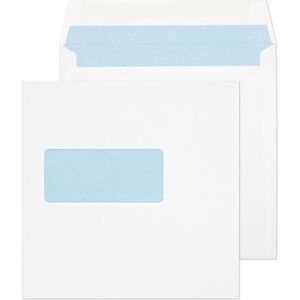Blake Purely Everyday 165 x 165 mm 100 gsm Square Wallet Gummed Window Envelopes (0165W) White Pack of 500 Blake Purely Everyday 165 x 165 mm 100 gsm Square Wallet Gummed Window Envelopes (0165W) White Pack of 500