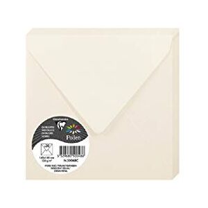 Clairefontaine 50048C Iridescent Cream Paper Pack of 20 Gummed Envelopes Square (14x14cm) 120gsm Invitation Events Correspondence Pollen Range Premium Smooth Clairefontaine 50048C Iridescent Cream Paper Pack of 20 Gummed Envelopes Square (14x14cm) 120gsm Invitation Events Correspondence Pollen Range Premium Smooth