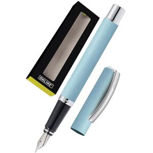 Online Fountain Pen Vision Turquoise, made of aluminum, Iridium nib medium, Suitable for standard ink cartridges and converters, Pen in gift box Online Fountain Pen Vision Turquoise, made of aluminum, Iridium nib medium, Suitable for standard ink cartridges and converters, Pen in gift box