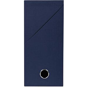 Exacompta Ref 89427E Canvas Transfer Box 254 x 340mm in Size, Suitable for Storing A4+ Documents, 120mm Spine, Metal Finger Hole, Reinforced Lid Navy Blue Exacompta Ref 89427E Canvas Transfer Box 254 x 340mm in Size, Suitable for Storing A4+ Documents, 120mm Spine, Metal Finger Hole, Reinforced Lid Navy Blue