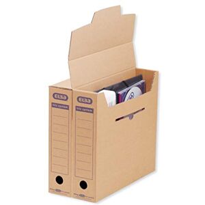 Elba 83522 Archive Box Tric System, for Filling with Folders or Suspension Files 12 Pieces Natural Brown Elba 83522 Archive Box Tric System, for Filling with Folders or Suspension Files 12 Pieces Natural Brown