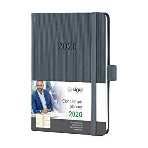 Sigel C2067 Weekly diary 2020, approx. A6, hardcover, dark grey Conceptum Sigel C2067 Weekly diary 2020, approx. A6, hardcover, dark grey Conceptum