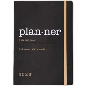 Letts of London Eco Writers Words A5 week to view 2026 diary Black 26-082284 Letts of London Eco Writers Words A5 week to view 2026 diary Black 26-082284