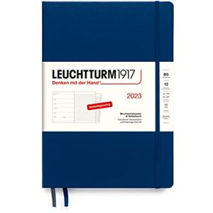 LEUCHTTURM1917 365663 Weekly Calendar & Notebook Composition (B5) 2023, 12 Months, Navy, German LEUCHTTURM1917 365663 Weekly Calendar & Notebook Composition (B5) 2023, 12 Months, Navy, German