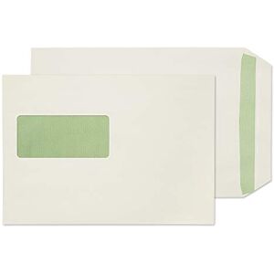 Blake Purely Environmental C5 229 x 162 mm 90 gsm Flora Recycled Pocket Self Seal Window Envelopes (RE3831) Natural White Pack of 500 Blake Purely Environmental C5 229 x 162 mm 90 gsm Flora Recycled Pocket Self Seal Window Envelopes (RE3831) Natural White Pack of 500