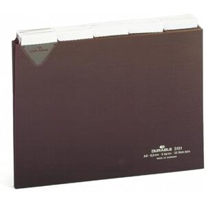 Durable 315111 25 Piece A5 Index Card with Welded Tab Brown Durable 315111 25 Piece A5 Index Card with Welded Tab Brown