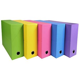 Exacompta Ref 89329E Iderama Collection Transfer Box 250 x 330 x 90mm in Size, Suitable for Holding A4 Documents, Premium Plastic-Coated Pressboard Random Colour Exacompta Ref 89329E Iderama Collection Transfer Box 250 x 330 x 90mm in Size, Suitable for Holding A4 Documents, Premium Plastic-Coated Pressboard Random Colour