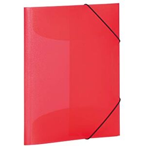 HERMA Portfolio Folders A3 Red Translucent Set of 3 Plastic Corner Folder with Elastic Band and Inner Flaps for Children, Boys and Girls HERMA Portfolio Folders A3 Red Translucent Set of 3 Plastic Corner Folder with Elastic Band and Inner Flaps for Children, Boys and Girls