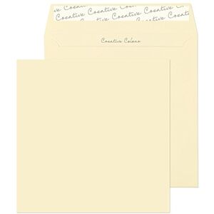Blake Creative Colour 155 x 155 mm 120 gsm Square Peel & Seal Envelopes (753) Clotted Cream Pack of 500 Blake Creative Colour 155 x 155 mm 120 gsm Square Peel & Seal Envelopes (753) Clotted Cream Pack of 500