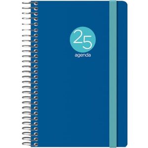 DOHE 2025 Diary – Week View, Pocket Size (8.5 x 13 cm), 12 Months January to December, Flexible Plastic Cover, Spanish Planner, Office Supplies – MEMPHIS Blue DOHE 2025 Diary – Week View, Pocket Size (8.5 x 13 cm), 12 Months January to December, Flexible Plastic Cover, Spanish Planner, Office Supplies – MEMPHIS Blue