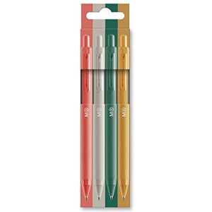 Miquelrius Miquel Rius – Pack of 4 Click Pens, Semi Gel Ink, Coral, Grey, Mustard Miquelrius Miquel Rius – Pack of 4 Click Pens, Semi Gel Ink, Coral, Grey, Mustard