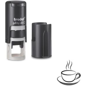 Trodat Coffee Cup Stamp – Loyalty Card Stamper Self Inking Black Ink Approx. 11mm Trodat Coffee Cup Stamp – Loyalty Card Stamper Self Inking Black Ink Approx. 11mm