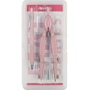 Aristo AR55802 Topline Mat Series Quick Adjustment Compass & Mechanical Pencil (Circles up to 370 mm Diameter, Replacement Leads, Die-Cast Zinc Legs) Rose Aristo AR55802 Topline Mat Series Quick Adjustment Compass & Mechanical Pencil (Circles up to 370 mm Diameter, Replacement Leads, Die-Cast Zinc Legs) Rose