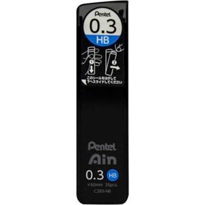 Pentel Ain Leads Refill 0.3mm HB Pack of 12 Pentel Ain Leads Refill 0.3mm HB Pack of 12