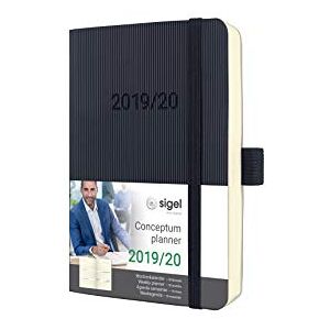 Sigel C2007 Academic Calendar 2019-2020, 18 months, softcover, black Conceptum Sigel C2007 Academic Calendar 2019-2020, 18 months, softcover, black Conceptum