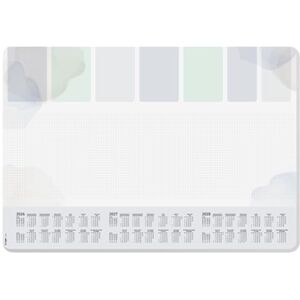Sigel H6312 Paper Desk pad- Weekly Planner Light Grey/Light Blue/Light Green Approx. A2-2026/2027/2028 DE/EN/FR/NL 30 Sheets FSC-Certified Sigel H6312 Paper Desk pad- Weekly Planner Light Grey/Light Blue/Light Green Approx. A2-2026/2027/2028 DE/EN/FR/NL 30 Sheets FSC-Certified