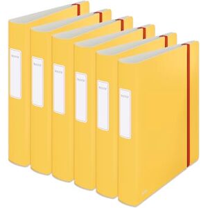 Leitz Cosy Series 10390019 Quality Folder 180° Active Pack of 6 A4 350 Sheets 6.5 cm Spine Width Yellow Leitz Cosy Series 10390019 Quality Folder 180° Active Pack of 6 A4 350 Sheets 6.5 cm Spine Width Yellow
