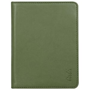 Rhodia 212003C rama N°12 Sage Clipboard and Document Holder Booklet for B7 Format Notepads or Notebooks (8.5x12 cm) Premium Italian Faux Leather rama Collection Rhodia 212003C rama N°12 Sage Clipboard and Document Holder Booklet for B7 Format Notepads or Notebooks (8.5x12 cm) Premium Italian Faux Leather rama Collection