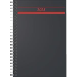 rido/idé Book Calendar Model Timing 1 (2025), 1 Page = 1 Day, A5, 464 Pages, Foam Film Cover, Black rido/idé Book Calendar Model Timing 1 (2025), 1 Page = 1 Day, A5, 464 Pages, Foam Film Cover, Black