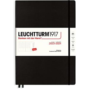 LEUCHTTURM1917 367545 Academic Weekly Planner Master (A4+) 2024, 18 Months, Black, English LEUCHTTURM1917 367545 Academic Weekly Planner Master (A4+) 2024, 18 Months, Black, English