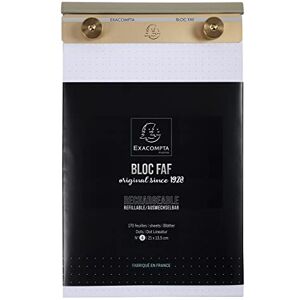 Exacompta Ref 12124E FAF Desk Pad No.4 210 x 135mm in Size, Refillable with Recharge Pads, Stable When Writing, Non-Slip Feet Dot Ruled Paper, FSC-Certified Exacompta Ref 12124E FAF Desk Pad No.4 210 x 135mm in Size, Refillable with Recharge Pads, Stable When Writing, Non-Slip Feet Dot Ruled Paper, FSC-Certified