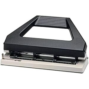 Rexel V430 Adjustable 4 Hole Punch, 30 Sheet Capacity, Multiple Hole Configurations, Metal, Black, 8909 Rexel V430 Adjustable 4 Hole Punch, 30 Sheet Capacity, Multiple Hole Configurations, Metal, Black, 8909
