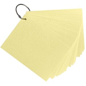 Exacompta Ref 10354E Box of 19 Packs of 50 flashcards in Film + Ring Bristol dots Perforated Revision Cards 148 x 105 mm Format A6 Yellow Exacompta Ref 10354E Box of 19 Packs of 50 flashcards in Film + Ring Bristol dots Perforated Revision Cards 148 x 105 mm Format A6 Yellow