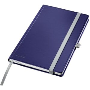 Leitz Style A5 Lined Notebook, Hardcover, 160 Pages, 80 Sheets, FSC-Certified 100 g/m² Paper, Elastic Strap & Bookmark, for Office & Home Office, Blue, 44851069 Leitz Style A5 Lined Notebook, Hardcover, 160 Pages, 80 Sheets, FSC-Certified 100 g/m² Paper, Elastic Strap & Bookmark, for Office & Home Office, Blue, 44851069