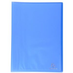Exacompta Ref 85462E Box of 12 Chromaline Document Holders 40 Smooth Crystal Pockets 80 Views for A4 Size 24 x 32 cm Translucent semi-Rigid Polypropylene Cover Blue Exacompta Ref 85462E Box of 12 Chromaline Document Holders 40 Smooth Crystal Pockets 80 Views for A4 Size 24 x 32 cm Translucent semi-Rigid Polypropylene Cover Blue