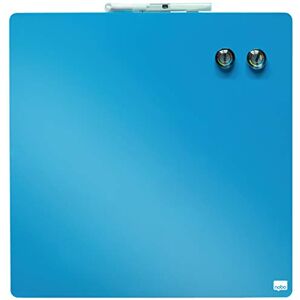 Nobo Mini Magnetic Whiteboard Coloured Tile, Frameless, Dry Wipe, Easy Clean, Wall Mountable, Home/Office, 360 x 360 mm, Blue, 1903873 Nobo Mini Magnetic Whiteboard Coloured Tile, Frameless, Dry Wipe, Easy Clean, Wall Mountable, Home/Office, 360 x 360 mm, Blue, 1903873