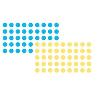 Franken UMZ P19/34 Presentation Glue Dots Circle, 19 mm, Blue and Yellow, 520 per Colour Franken UMZ P19/34 Presentation Glue Dots Circle, 19 mm, Blue and Yellow, 520 per Colour