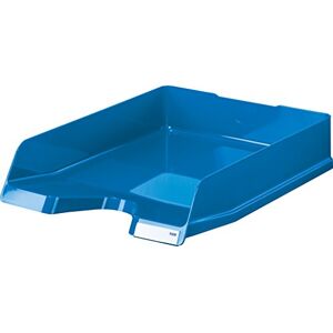 HAN , Viva, DIN A4/C4 Stacking Letter Tray with Labelling Clip, Suitable for All Standard Letter Trays, Plastic, Glossy Blue, 252 x 340 x 65 mm HAN , Viva, DIN A4/C4 Stacking Letter Tray with Labelling Clip, Suitable for All Standard Letter Trays, Plastic, Glossy Blue, 252 x 340 x 65 mm