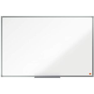 Nobo Enamel Magnetic Whiteboard, 900 x 600mm, Aluminium Trim, Corner Wall Mounting, Includes Whiteboard Pen Tray, Essence Range, 90 x 60cm, White, 1915451 Nobo Enamel Magnetic Whiteboard, 900 x 600mm, Aluminium Trim, Corner Wall Mounting, Includes Whiteboard Pen Tray, Essence Range, 90 x 60cm, White, 1915451