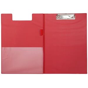 MAUL poly A4 Writing Case, Cardboard Clipboard with PP Film Cover, Conference Folder with Compartment for Documents, Practical for Hanging, for Office, Kitchen and Workshop, Red MAUL poly A4 Writing Case, Cardboard Clipboard with PP Film Cover, Conference Folder with Compartment for Documents, Practical for Hanging, for Office, Kitchen and Workshop, Red