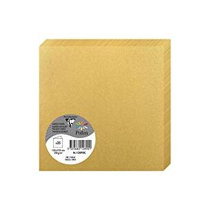 Clairefontaine 12890C gold Iridescent Paper Pack of 25 Double Cards Square 13.5x13.5cm 210gsm Invitation Correspondence Card Pollen Range Premium Smooth Clairefontaine 12890C gold Iridescent Paper Pack of 25 Double Cards Square 13.5x13.5cm 210gsm Invitation Correspondence Card Pollen Range Premium Smooth