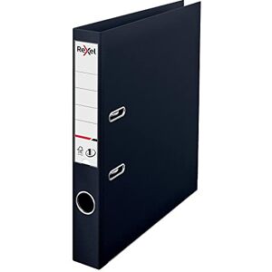 Rexel Choices, A4 Lever Arch File, 50 mm Spine, 350 Sheet Capacity, Plastic Cover, File Folder, 2115506, Black Rexel Choices, A4 Lever Arch File, 50 mm Spine, 350 Sheet Capacity, Plastic Cover, File Folder, 2115506, Black