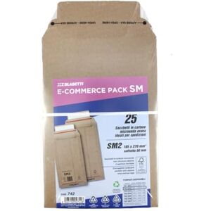 Blasetti Pack of 25 Microwave Cardboard Envelopes Size: SM2 18.5 x 27 x 5 cm. 100% Recyclable, Adhesive Closure and Easy Opening System. Ideal for E-Commerce Blasetti Pack of 25 Microwave Cardboard Envelopes Size: SM2 18.5 x 27 x 5 cm. 100% Recyclable, Adhesive Closure and Easy Opening System. Ideal for E-Commerce