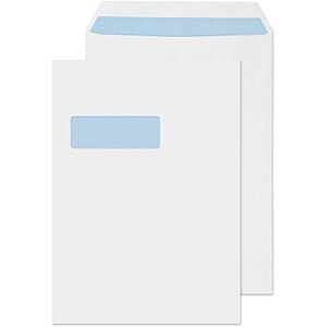 Blake Purely Everyday C4 324 x 229 mm 95gsm Self Seal Window Pocket Envelopes (FL3892) White Pack of 250 Blake Purely Everyday C4 324 x 229 mm 95gsm Self Seal Window Pocket Envelopes (FL3892) White Pack of 250