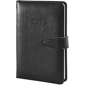 Avery Chronoplan 50823 Book Calendar 2023 in Handy Mini Format (Approx. A6, 95 x 140 mm) Imitation Leather Weekly Planner (1 Week on 2 Pages, with Magnetic Closure and Pen Holder) Black Avery Chronoplan 50823 Book Calendar 2023 in Handy Mini Format (Approx. A6, 95 x 140 mm) Imitation Leather Weekly Planner (1 Week on 2 Pages, with Magnetic Closure and Pen Holder) Black