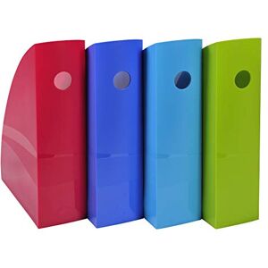 Exacompta Ref 1821928SETD 1928 Collection Mag-Cube Magazine File Set 266 x 82 x 305mm in Size, Finger Hole in Spine Assorted Colours (Pack of 4) Exacompta Ref 1821928SETD 1928 Collection Mag-Cube Magazine File Set 266 x 82 x 305mm in Size, Finger Hole in Spine Assorted Colours (Pack of 4)