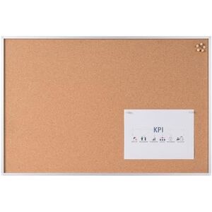 Bi-Office Earth Honesty Cork Notice Board, Natural Aluminium Frame, 900 x 600mm Bi-Office Earth Honesty Cork Notice Board, Natural Aluminium Frame, 900 x 600mm