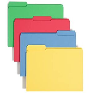 Smead File Folder, Reinforced 1/3-Cut Tab, Letter Size, Assorted Colors, 12 per Pack (11641) Smead File Folder, Reinforced 1/3-Cut Tab, Letter Size, Assorted Colors, 12 per Pack (11641)