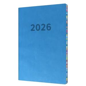 Collins Edge Rainbow 2026 12 Month Calendar Year Planner, Week-To-View Diary, A5 Soft Cover Blue (ED153.U57-26) Collins Edge Rainbow 2026 12 Month Calendar Year Planner, Week-To-View Diary, A5 Soft Cover Blue (ED153.U57-26)