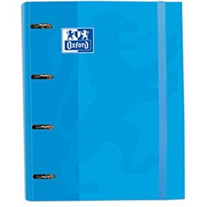 Oxford , 4 Ring Binder A4+, Extra Hard Cover with Rubber, Includes 5 x 5 Grid Refill, Turquoise Oxford , 4 Ring Binder A4+, Extra Hard Cover with Rubber, Includes 5 x 5 Grid Refill, Turquoise