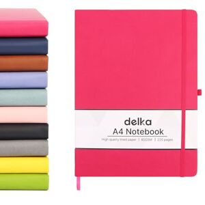 delka A4 Notebook, Notebook A4 Note Book Note Pad Journal Notebook A4 Notepad, Notebook for Office School Home Business Writing & Note Taking (DARK PINK, Pack of 1) delka A4 Notebook, Notebook A4 Note Book Note Pad Journal Notebook A4 Notepad, Notebook for Office School Home Business Writing & Note Taking (DARK PINK, Pack of 1)