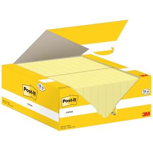 Post-it Notes Canary Yellow, Promo Pack 18 + 6 Free Pads, 100 Sheets per Pad, 38 mm x 51 mm, Yellow Color Self-Stick Notes for Note Taking, to Do Lists & Reminders Post-it Notes Canary Yellow, Promo Pack 18 + 6 Free Pads, 100 Sheets per Pad, 38 mm x 51 mm, Yellow Color Self-Stick Notes for Note Taking, to Do Lists & Reminders