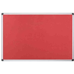 Bi-Office Notice Board Maya, Red Felt, Aluminium Frame, 180 x 120 cm Bi-Office Notice Board Maya, Red Felt, Aluminium Frame, 180 x 120 cm